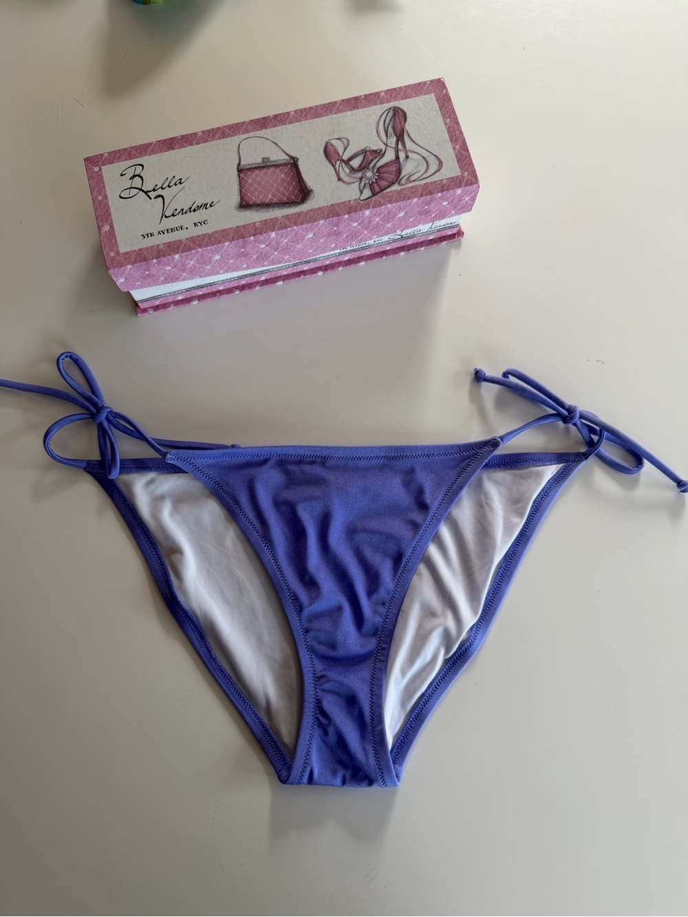 Victoria's Secret Lilac Shimmer Bikini Bottoms — Medium